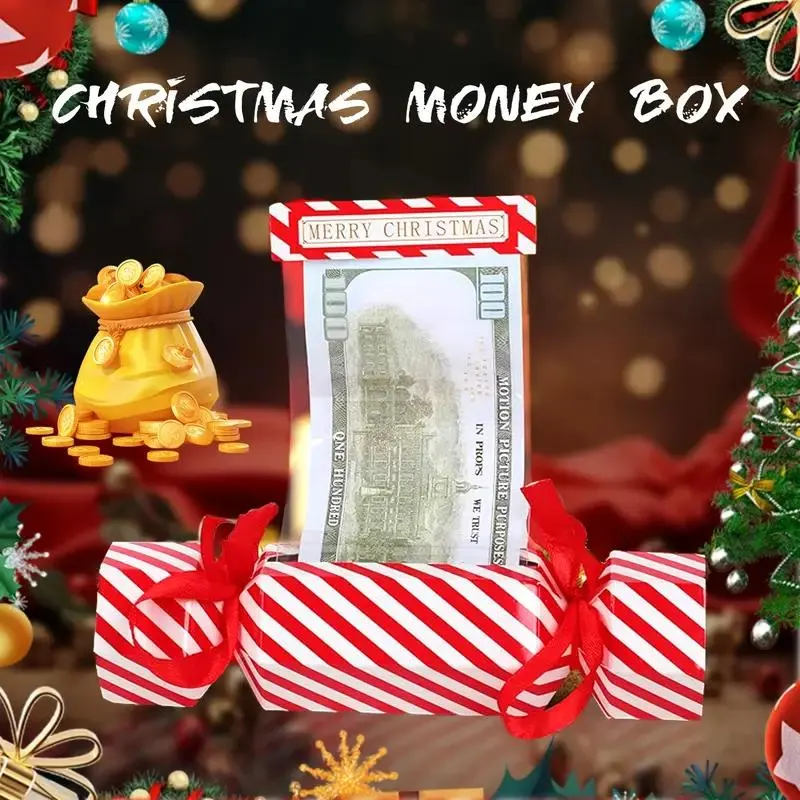 Christmas Surprise Money Pull Pouch - 4 pack