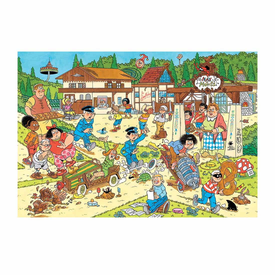 DoodleTown: Par for the Course Cartoon Jigsaw Puzzle By Cobble Hill