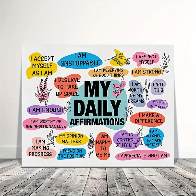 My Daily Affirmations Canvas Print, Gift Solutions | Puzzle Warehouse