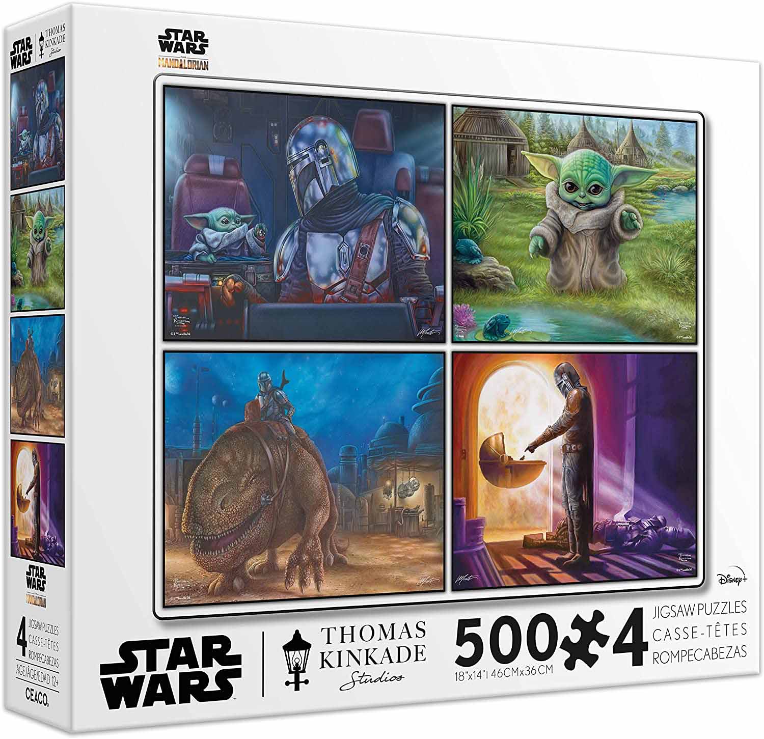 Thomas Kinkade Mandalorian Collection 4 In 1 Multi-Pack, 500 Pieces ...