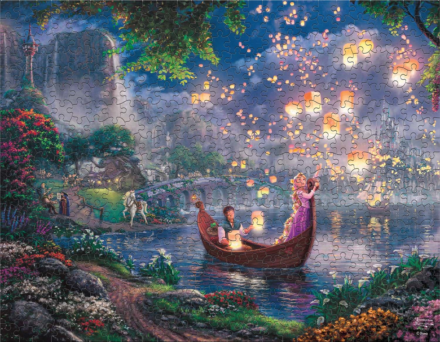 4 in 1 Thomas Kinkade Disney Princess - 500 Piece Jigsaw