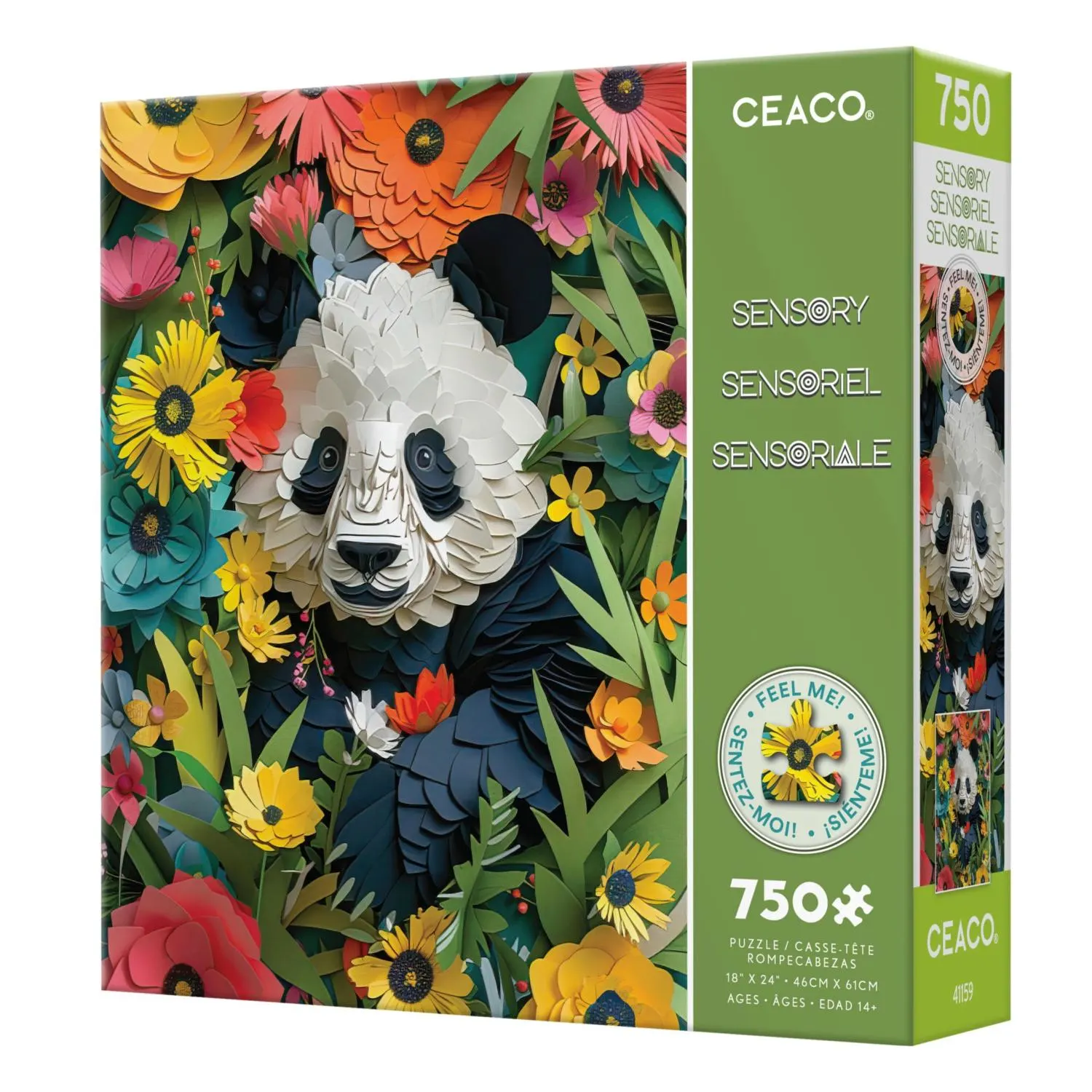 Paper Panda Textured Bear