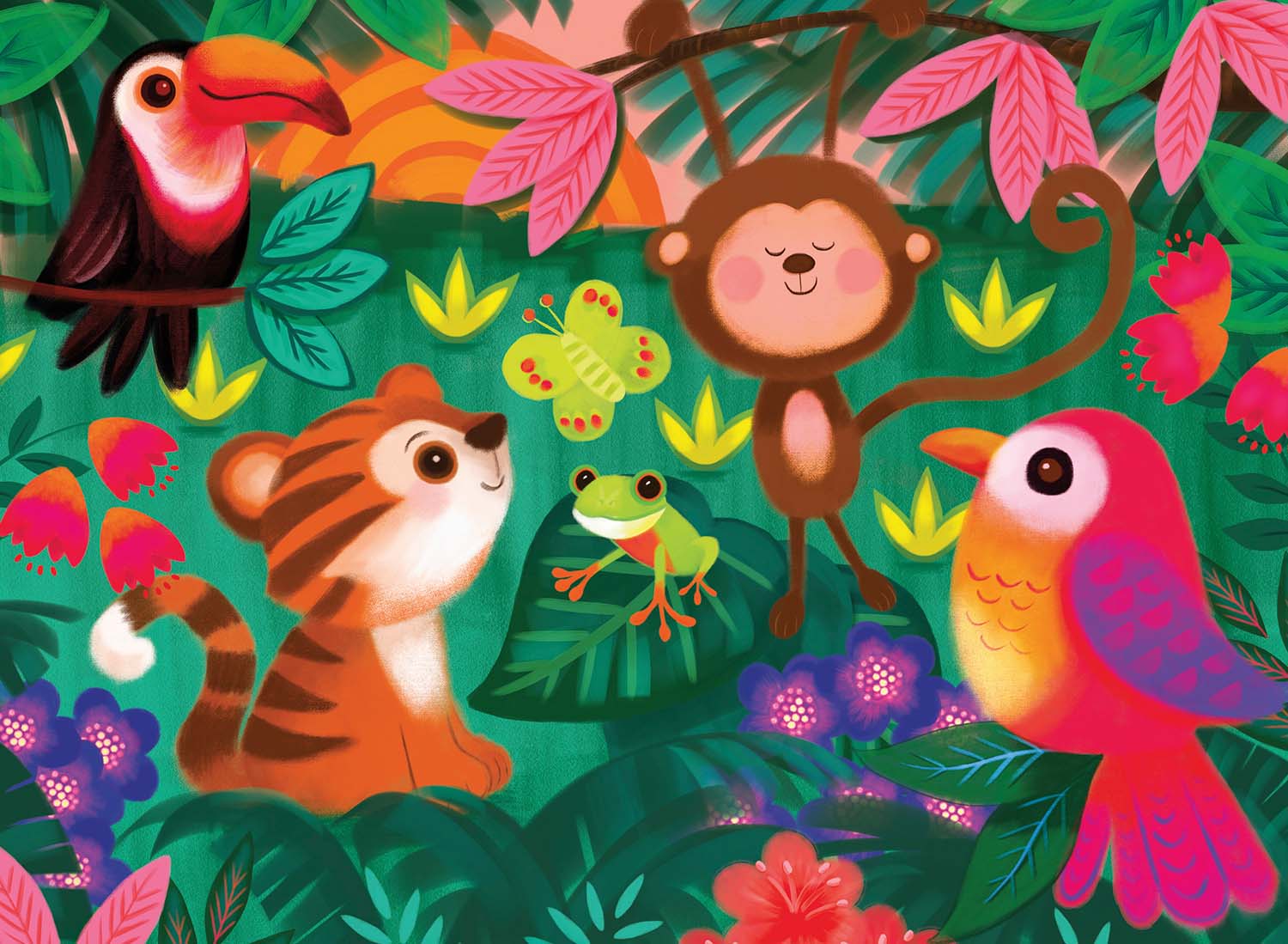 Jungle Friends Animals Jigsaw Puzzle