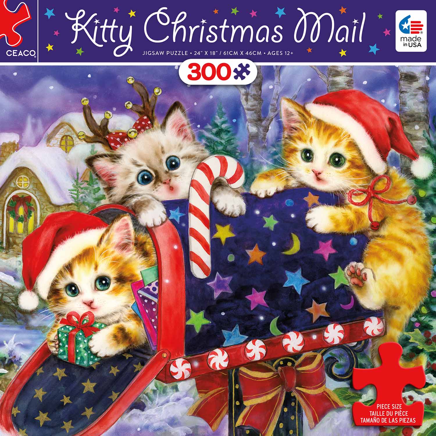 Kitty Christmas Mail Cats Jigsaw Puzzle