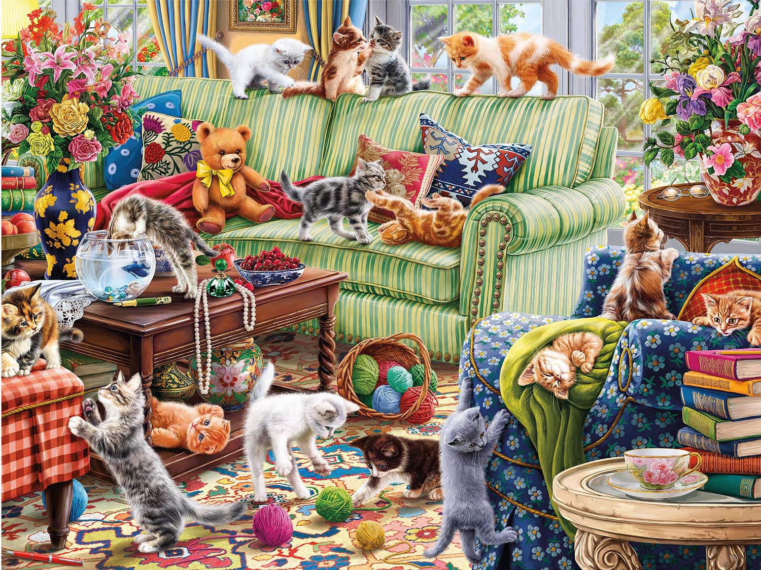 Kitty Chaos Cats Jigsaw Puzzle