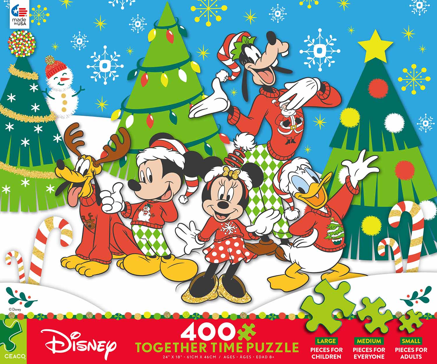 Mickey And Friends Holiday Sweaters Disney Jigsaw Puzzle