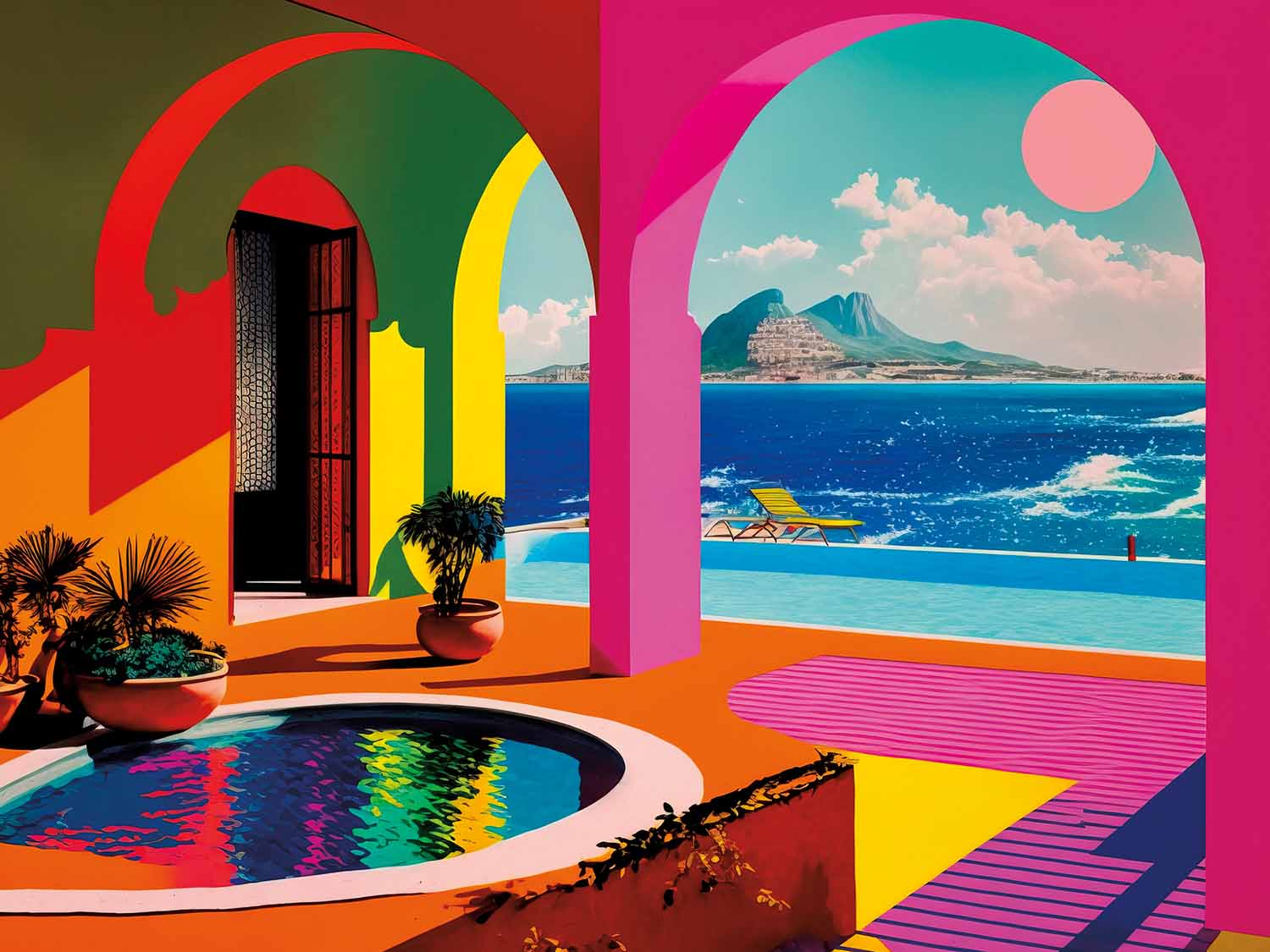 Pop Of Color Travel Jigsaw Puzzle