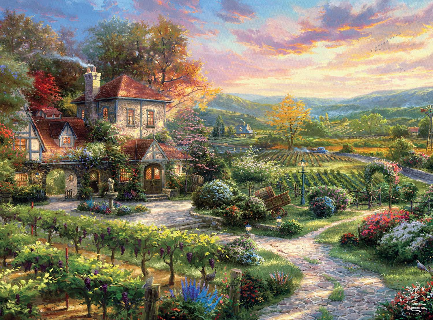 Silver: Wine Country Living Landscape Jigsaw Puzzle