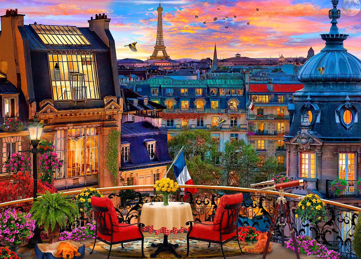 Paris Rooftop Travel Jigsaw Puzzle