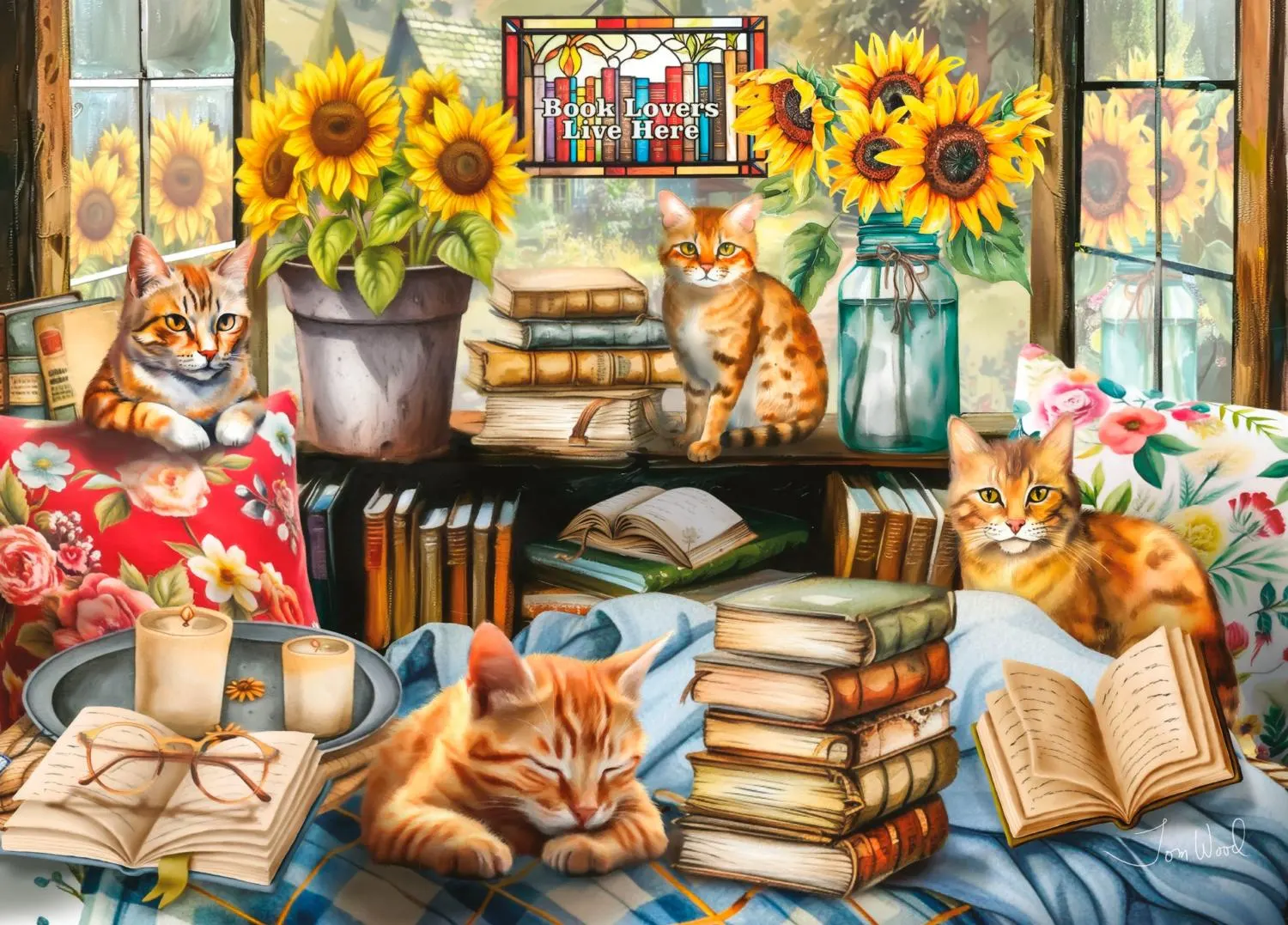 Book Lovers Live Here Around the House
