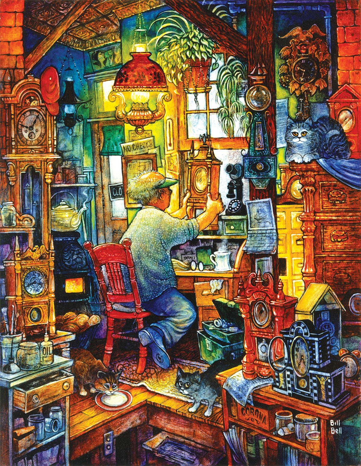 the Clockmaker - Scratch and Dent Nostalgic & Retro Jigsaw Puzzle