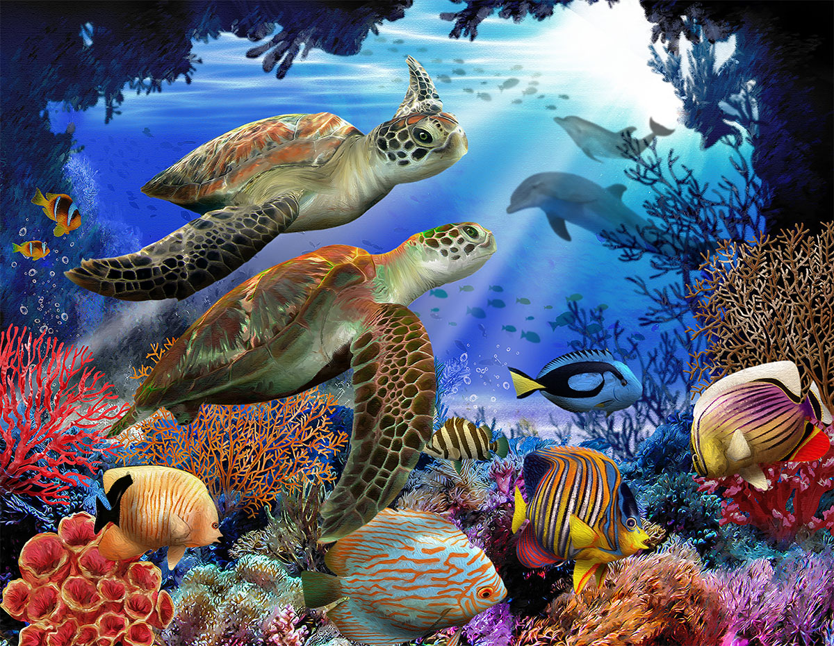 Underwater Fantasy - Scratch and Dent Sea Life Jigsaw Puzzle