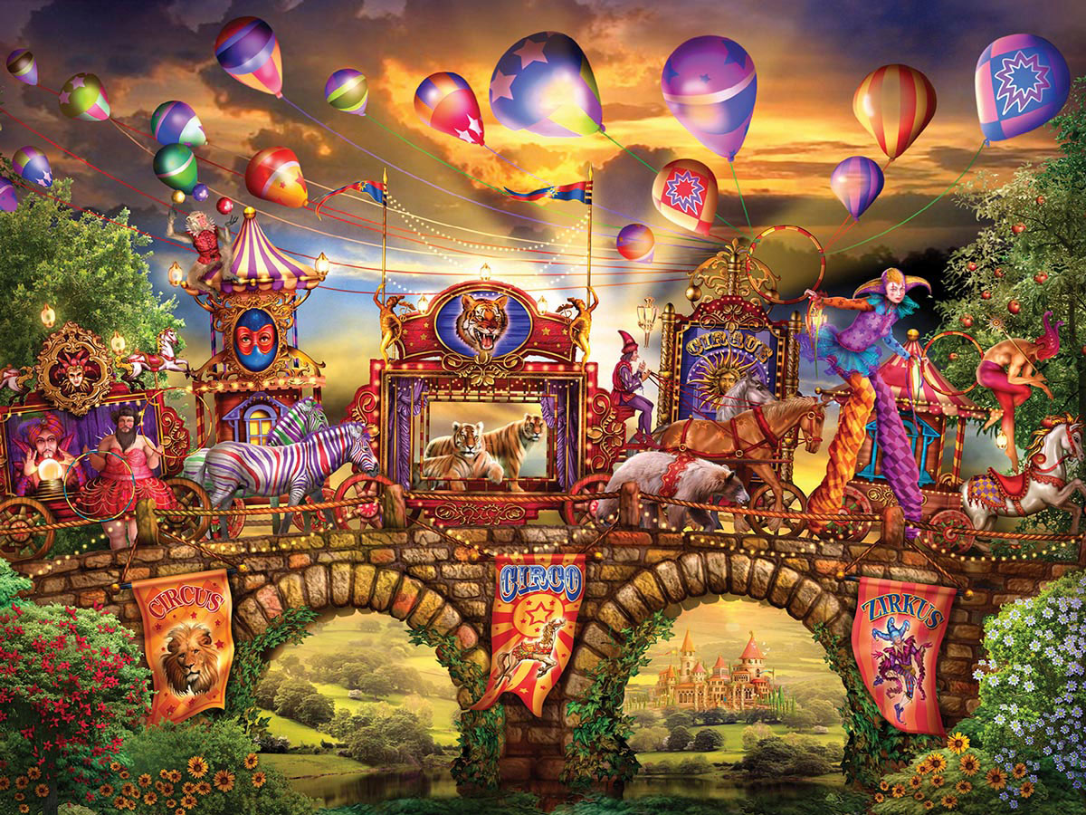 Carnivale Parade (Magical World) - Scratch and Dent Hot Air Balloon Jigsaw Puzzle
