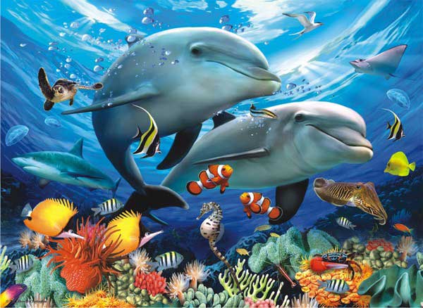 Beneath the Waves - Scratch and Dent Sea Life Jigsaw Puzzle