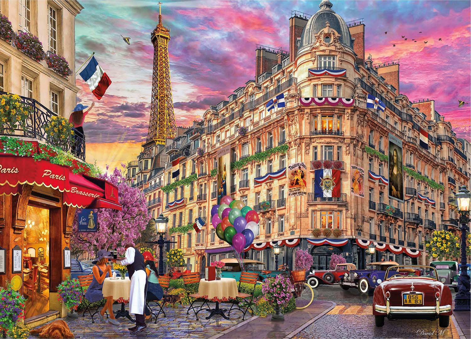 Cities Bonjour Paris Paris & France Jigsaw Puzzle