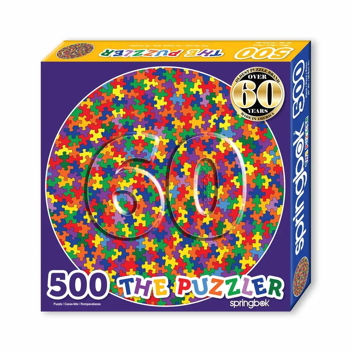 The Puzzler Round Puzzle Rainbow & Gradient