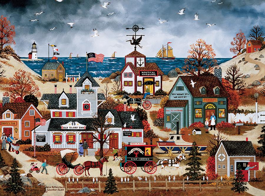 Home Before Dark (Jane Wooster Scott) - Scratch and Dent Americana Jigsaw Puzzle