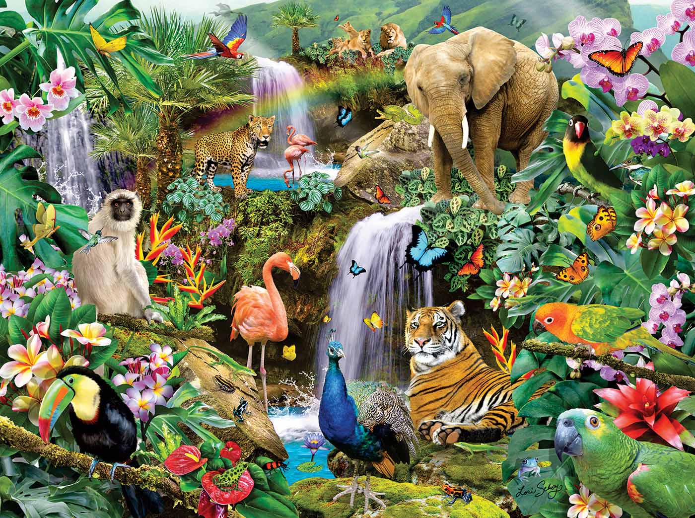 Secret Rainforest Animals Jigsaw Puzzle