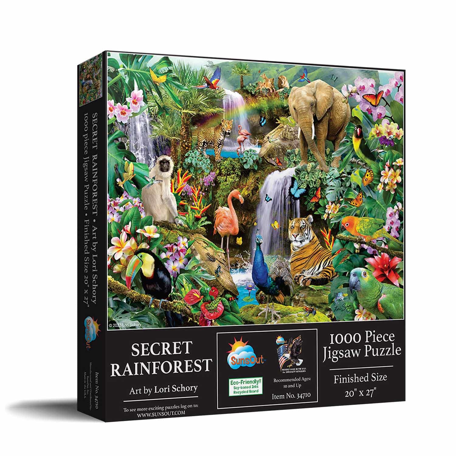 Secret Rainforest - 1000 Piece Jigsaw Puzzle by SunsOut