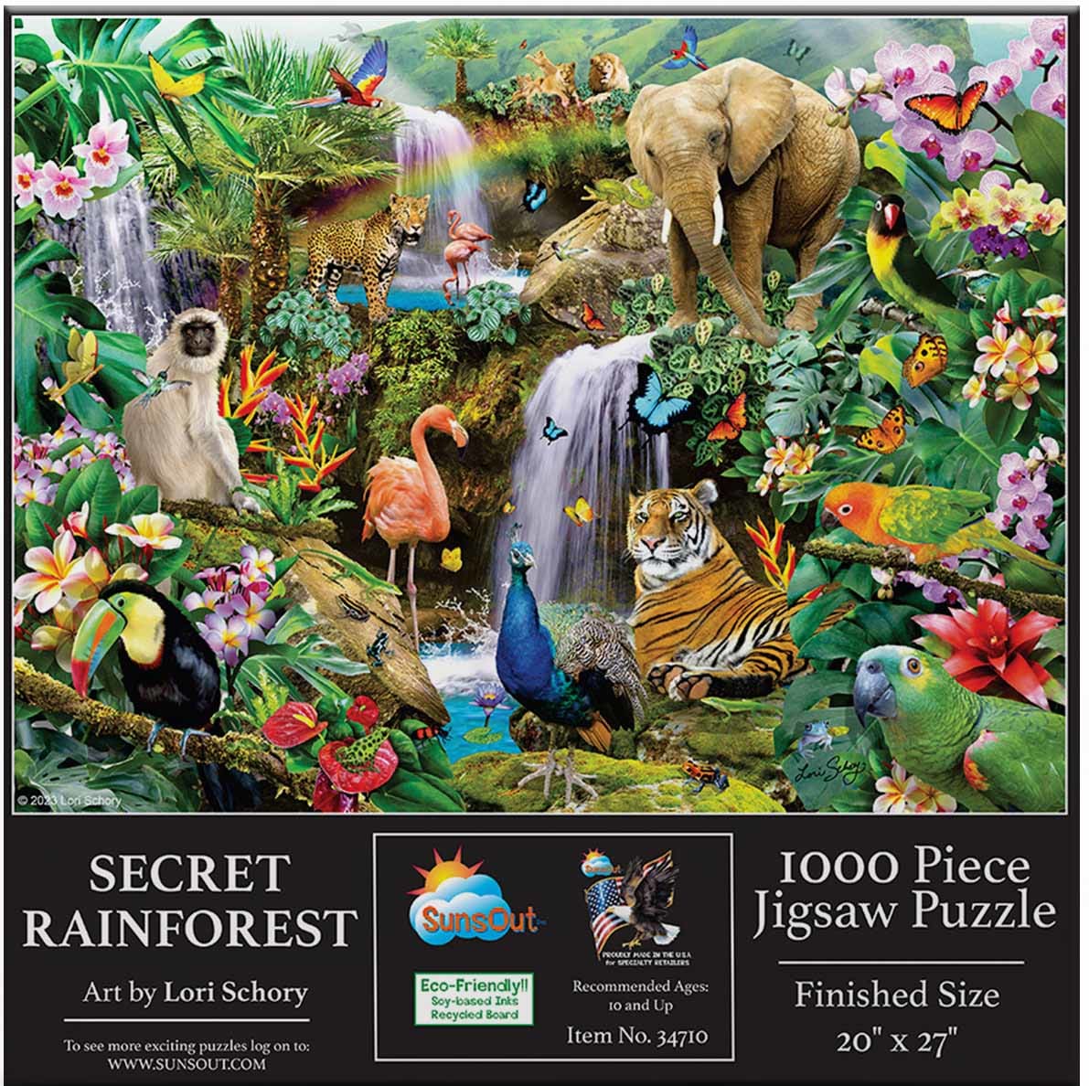 Secret Rainforest - 1000 Piece Jigsaw Puzzle by SunsOut
