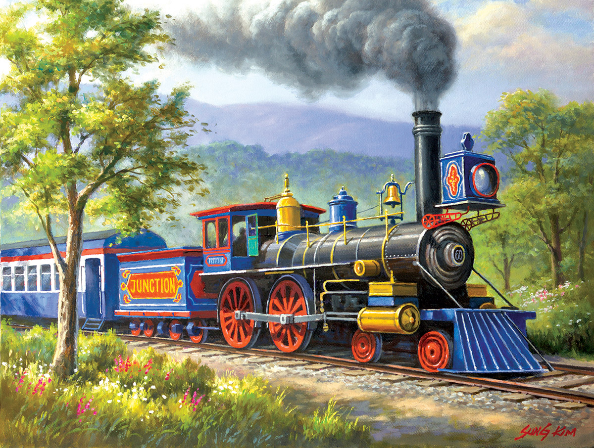 Welcome Home Boys Train Jigsaw Puzzle By SunsOut