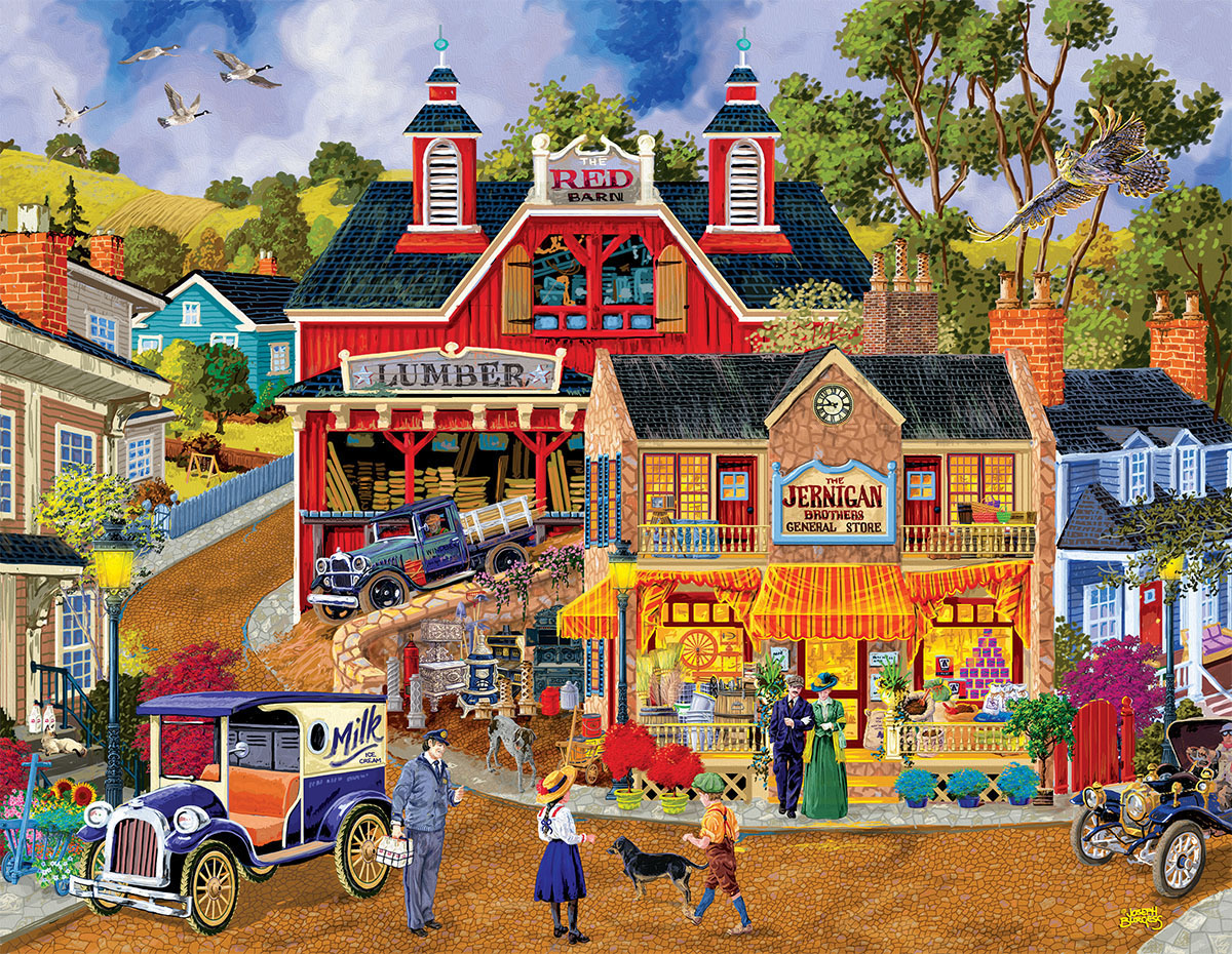Jerrigan Bros General Store - Scratch and Dent Americana Jigsaw Puzzle
