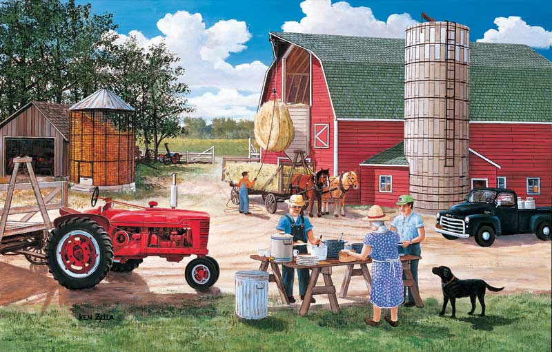 Haymakers Lunch - Scratch and Dent Farm Jigsaw Puzzle