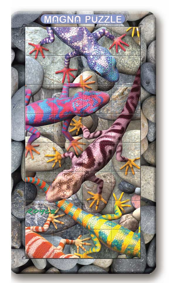 3D Lenticular - Geckos - Scratch and Dent Reptile & Amphibian Lenticular Puzzle