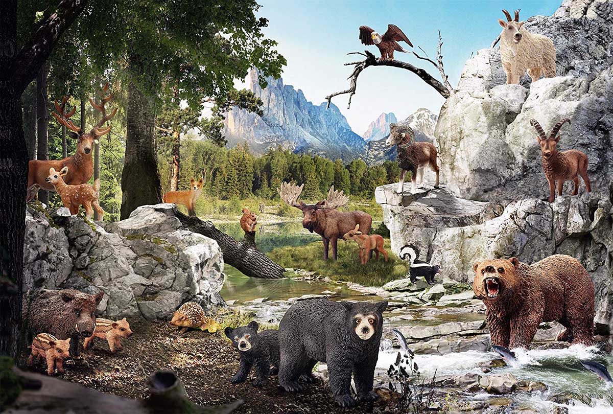 The Animals Of The Forest Animals Jigsaw Puzzle