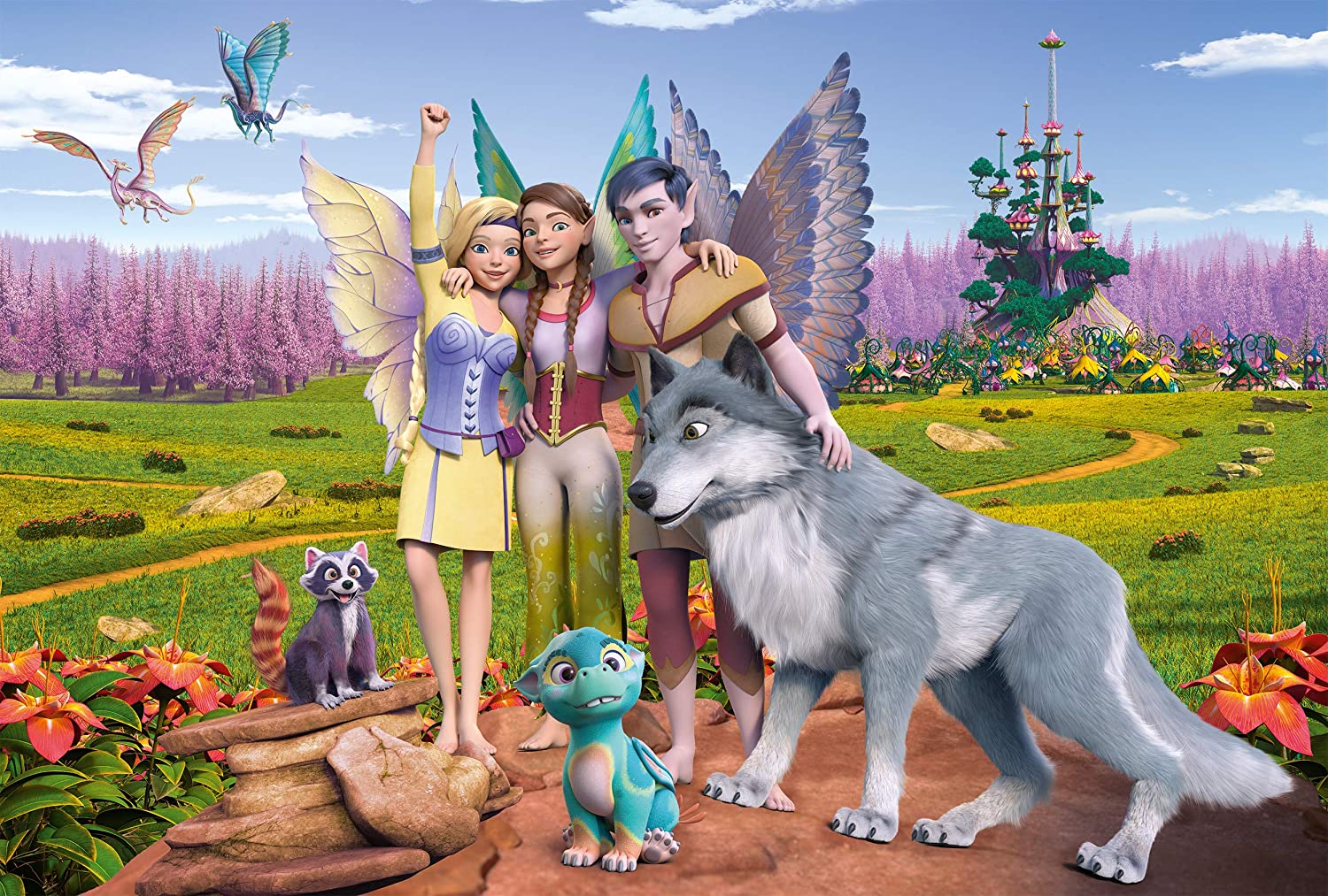 Land of Elves and Dragons Fairy Jigsaw Puzzle