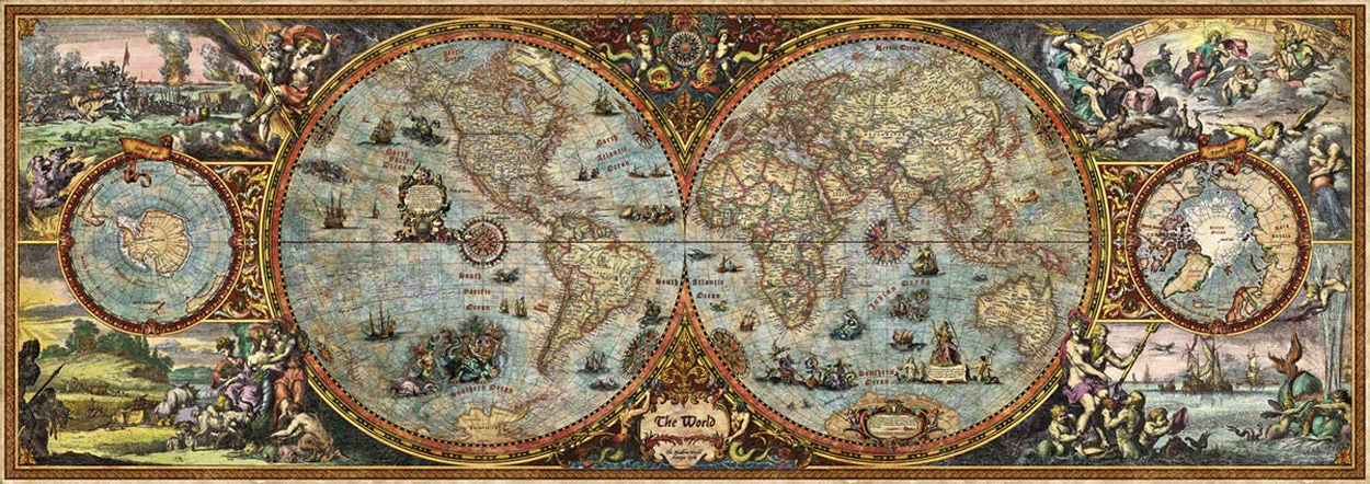 Hemisphere Map - Scratch and Dent Maps & Geography Jigsaw Puzzle