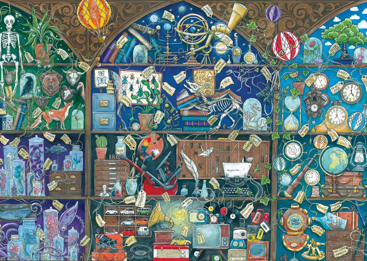 Cabinet of Curiosities Collage Jigsaw Puzzle