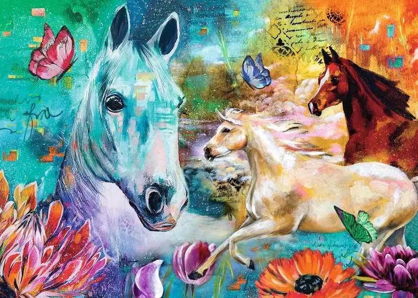 Lady, Fate and Fury Horse Jigsaw Puzzle