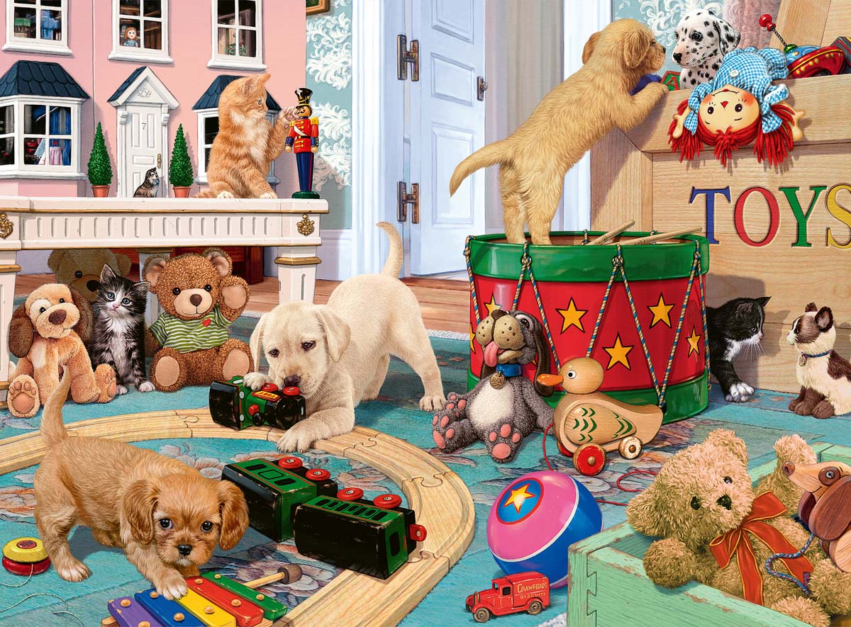 Little Paws Playtime Dogs Jigsaw Puzzle