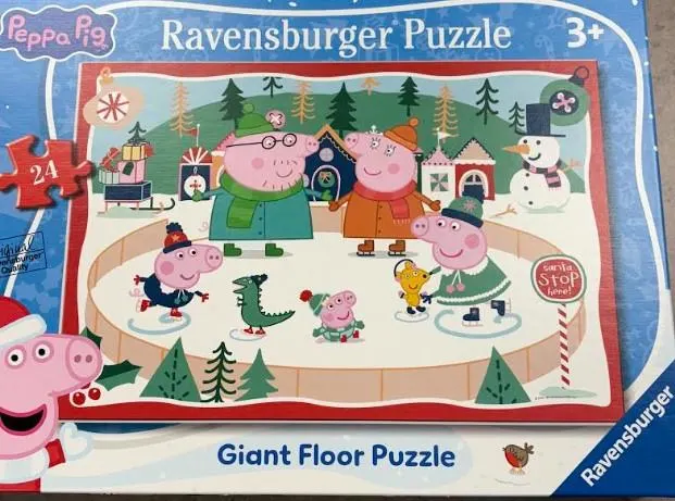 Peppa Pig Christmas Giant Floor Puzzle Movies & TV