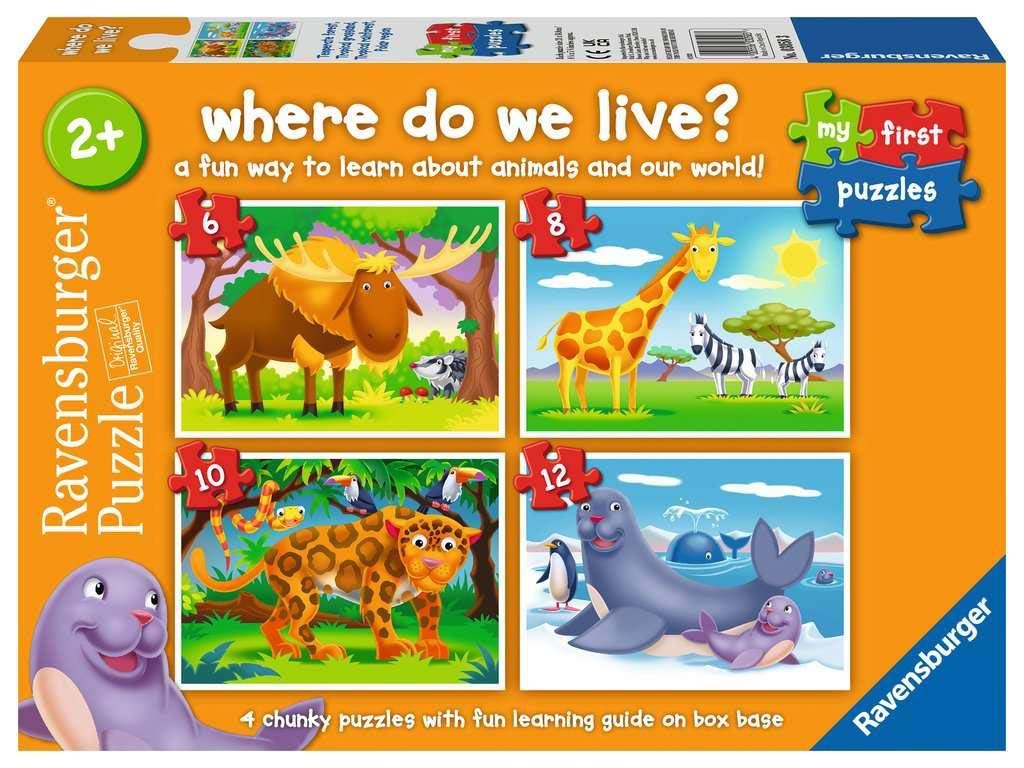Where Do I Live? Animals Jigsaw Puzzle