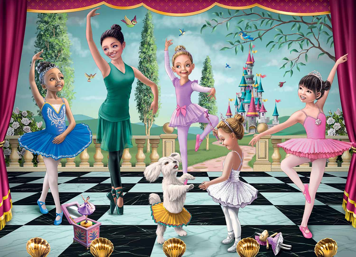 Ballet Rehearsal People Children's Puzzles