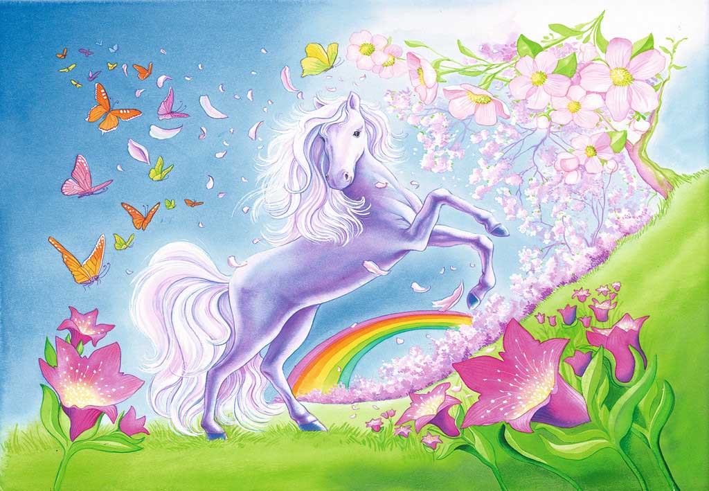 Rainbow Horses - Scratch and Dent Unicorn Jigsaw Puzzle