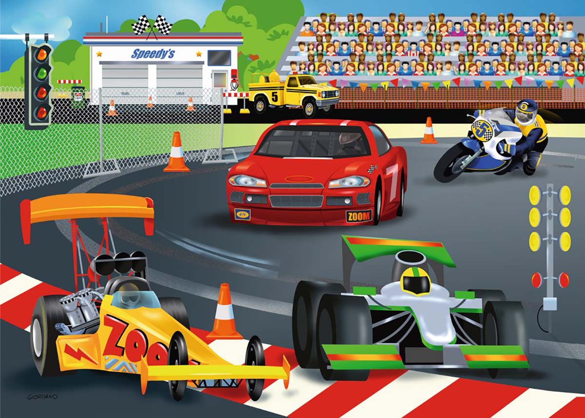 Day at the Races - Scratch and Dent Car Jigsaw Puzzle