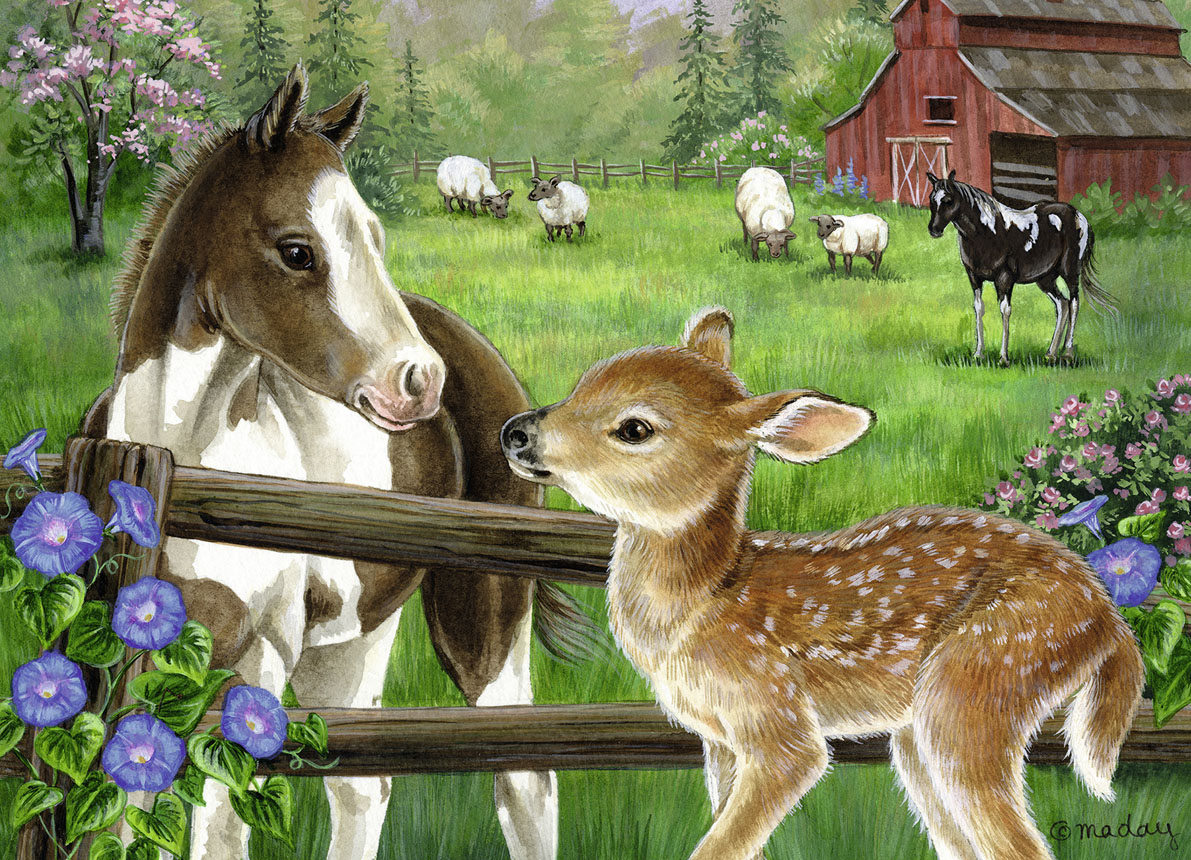 New Neighbors - Scratch and Dent Farm Jigsaw Puzzle