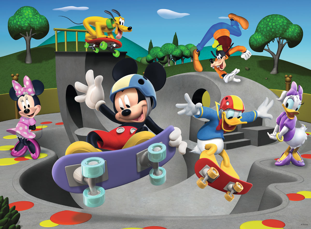 At the Skate Park (Mickey & Minnie) Movies & TV Jigsaw Puzzle