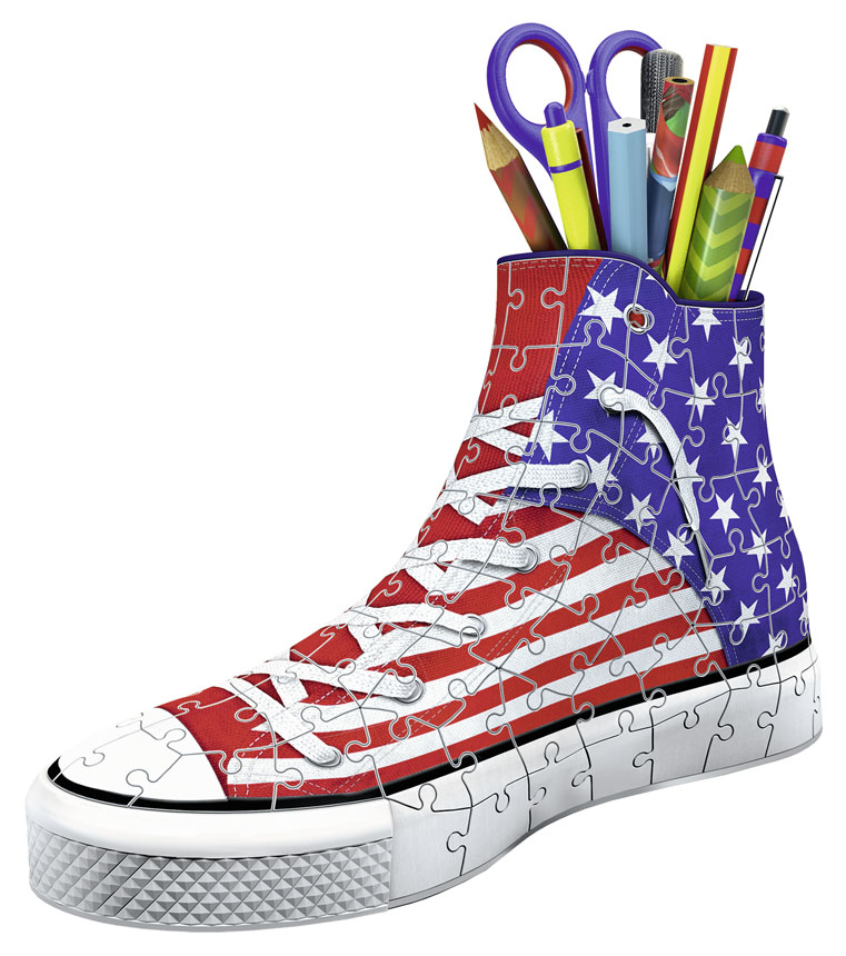 Sneaker American Style - Scratch and Dent Patriotic Jigsaw Puzzle