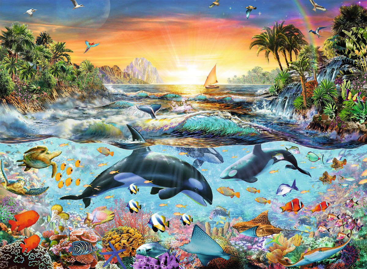 Orca Paradise Sea Life Jigsaw Puzzle