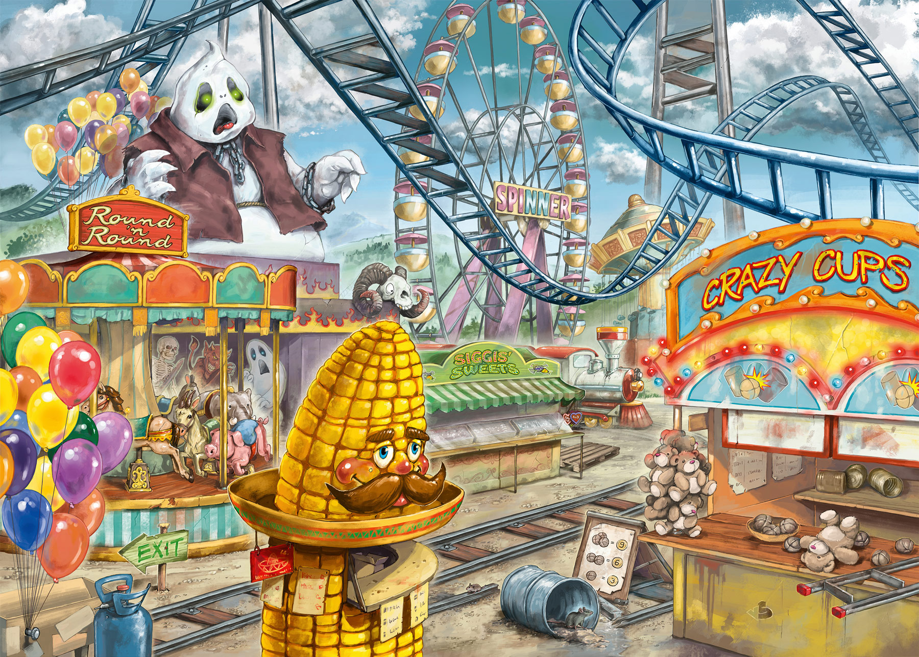 Amusement Park Plight Carnival & Circus Jigsaw Puzzle