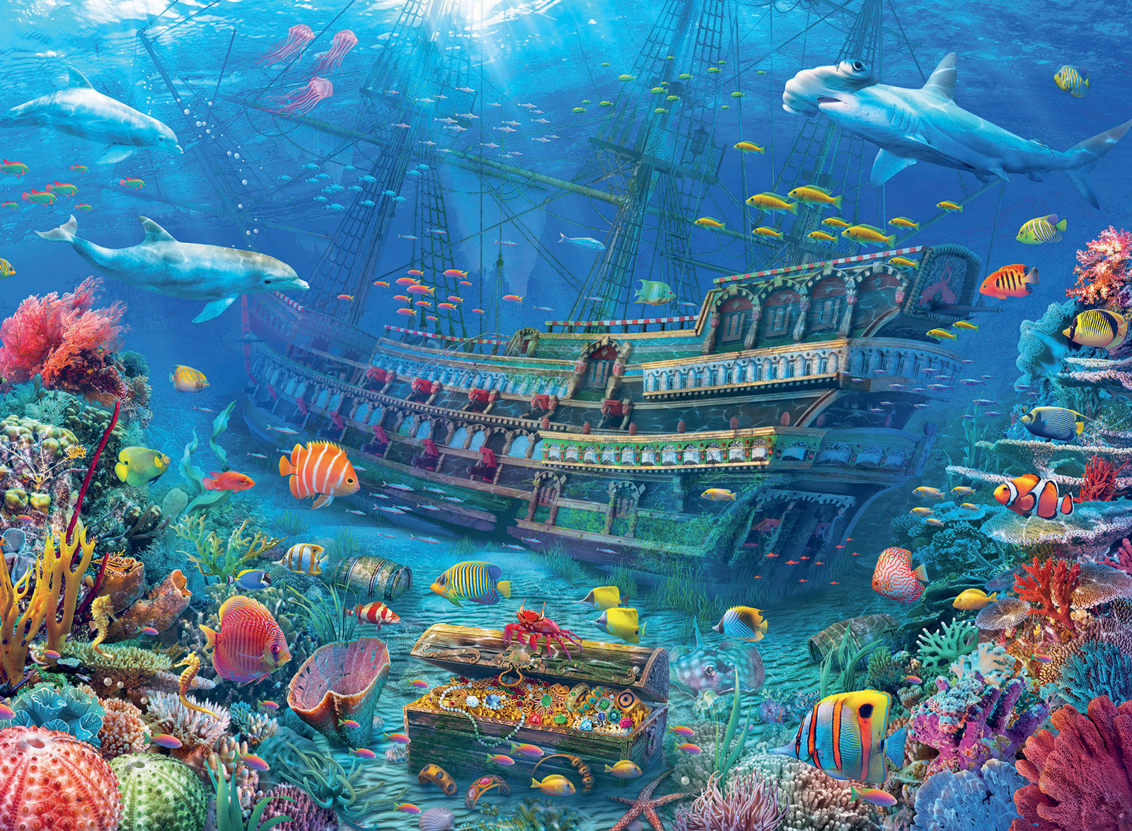 Underwater Discovery Sea Life Jigsaw Puzzle