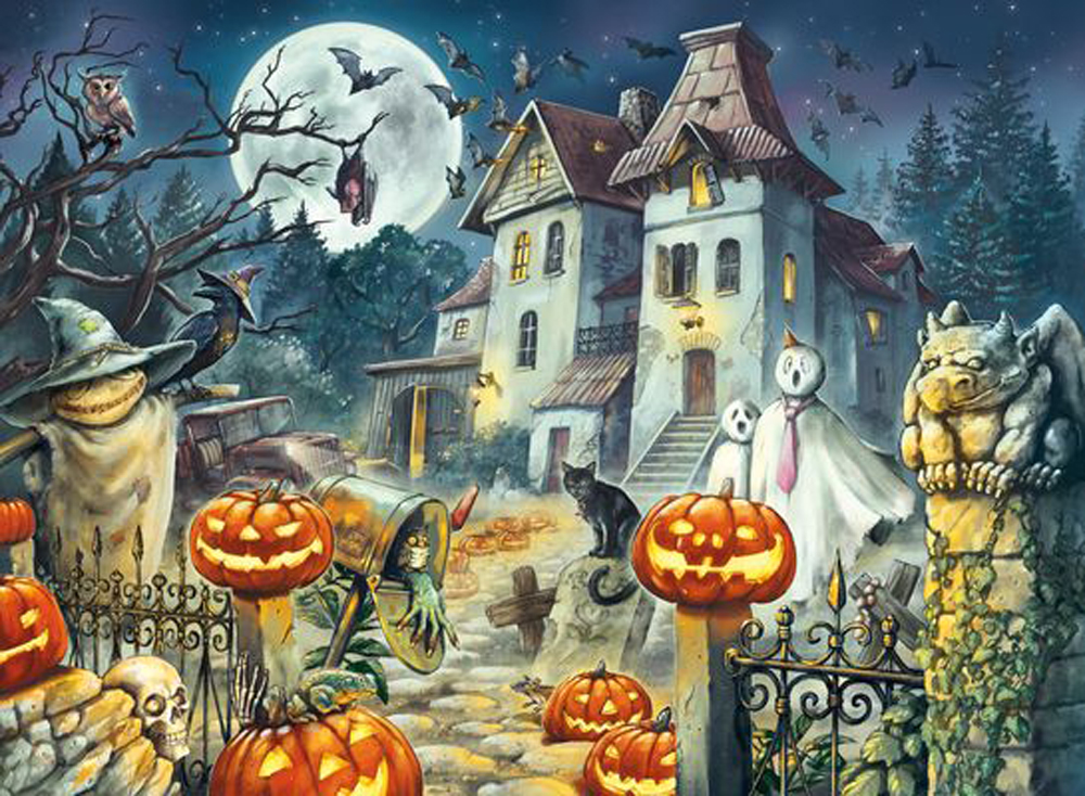 The Halloween House Halloween Jigsaw Puzzle