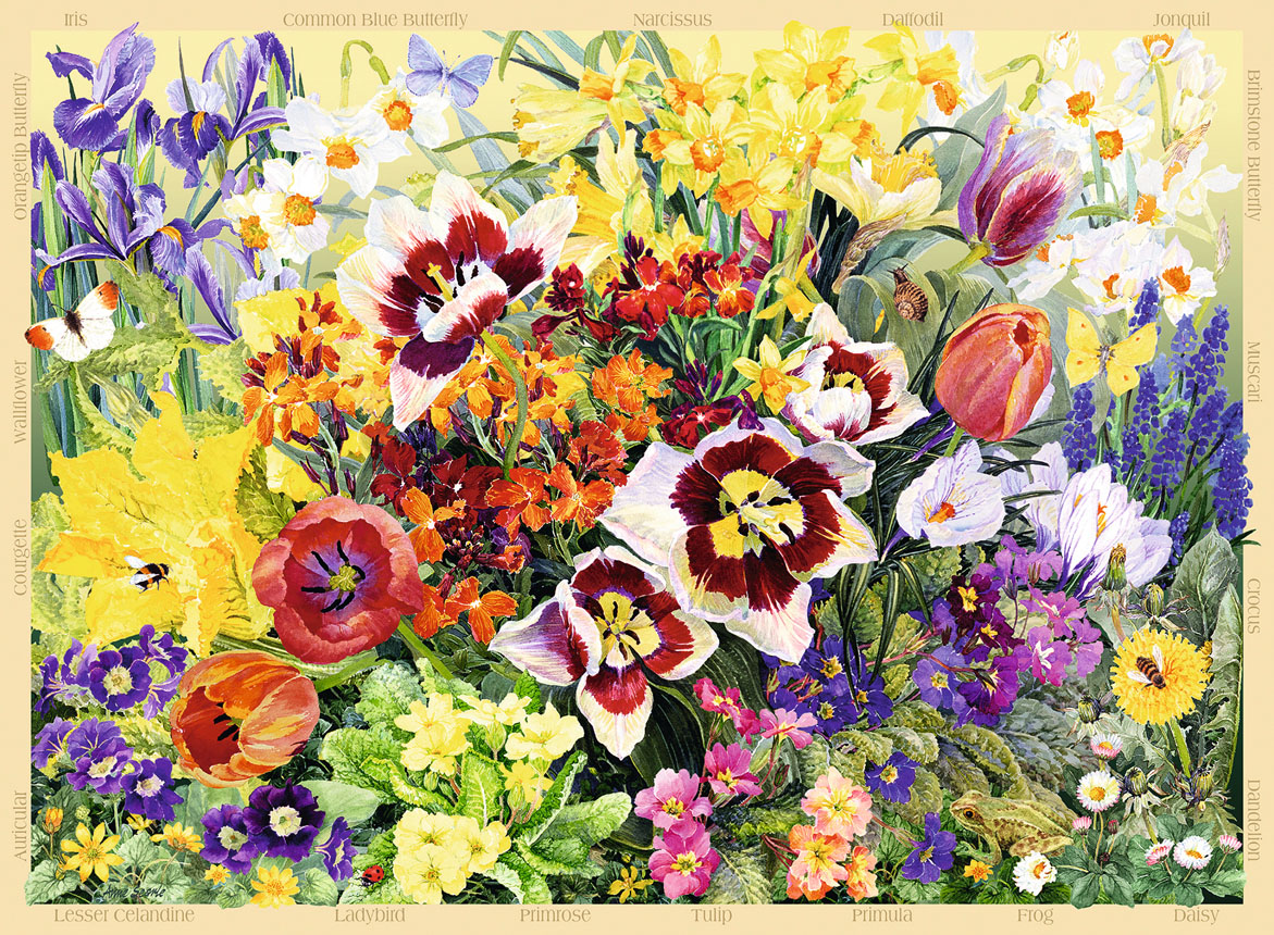 Sky High Quilts Flower & Garden Jigsaw Puzzle By SunsOut