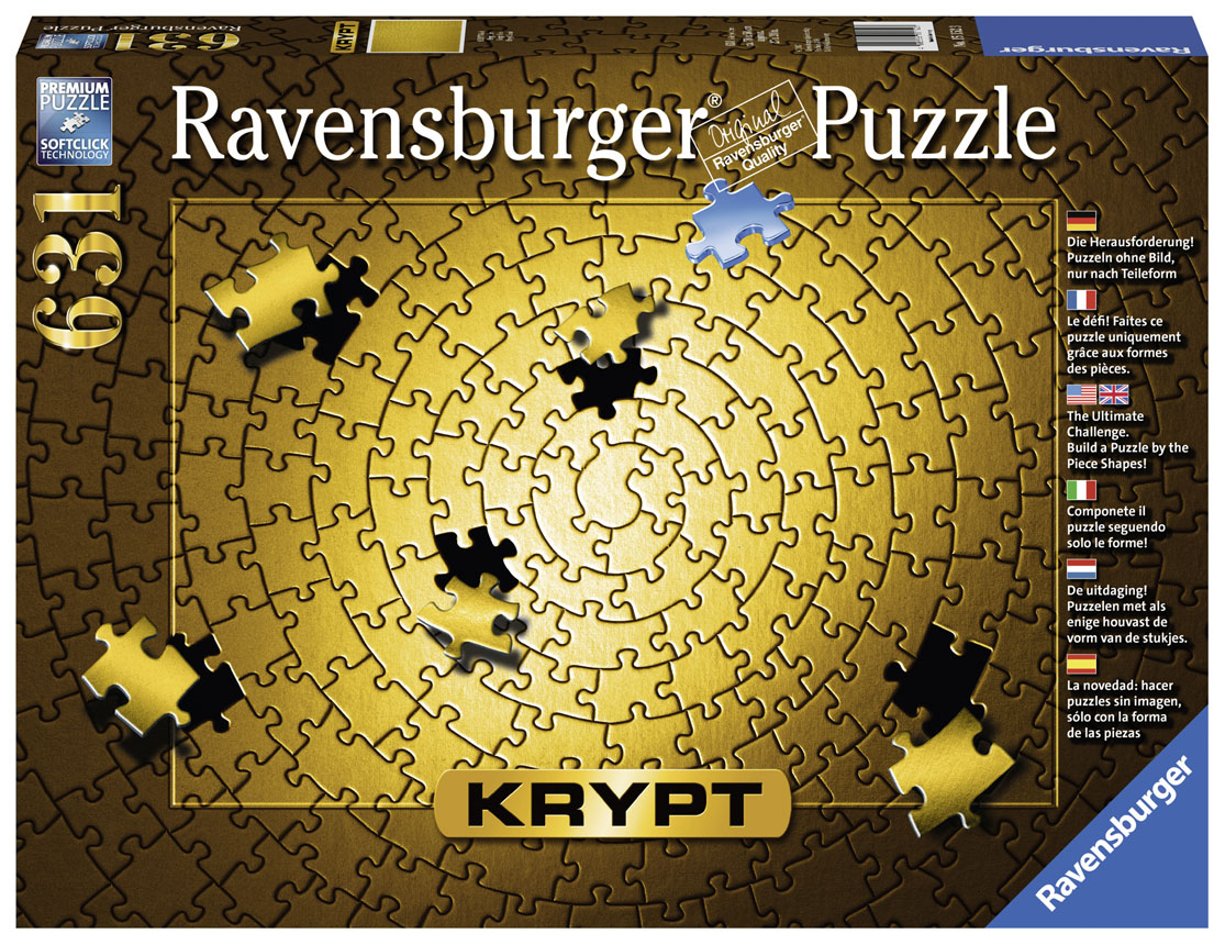 Krypt - Gold - Scratch and Dent Monochromatic Jigsaw Puzzle