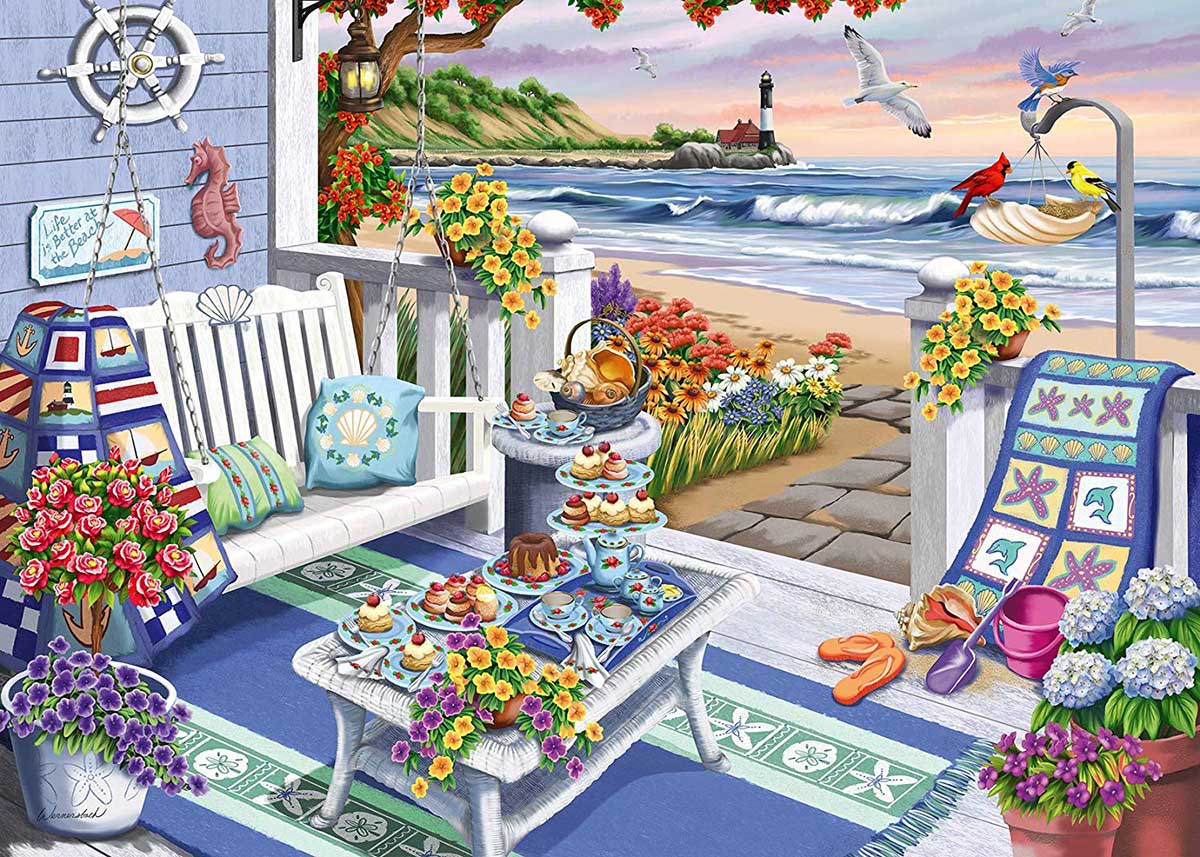 Seaside Sunshine - Scratch and Dent Flower & Garden Jigsaw Puzzle