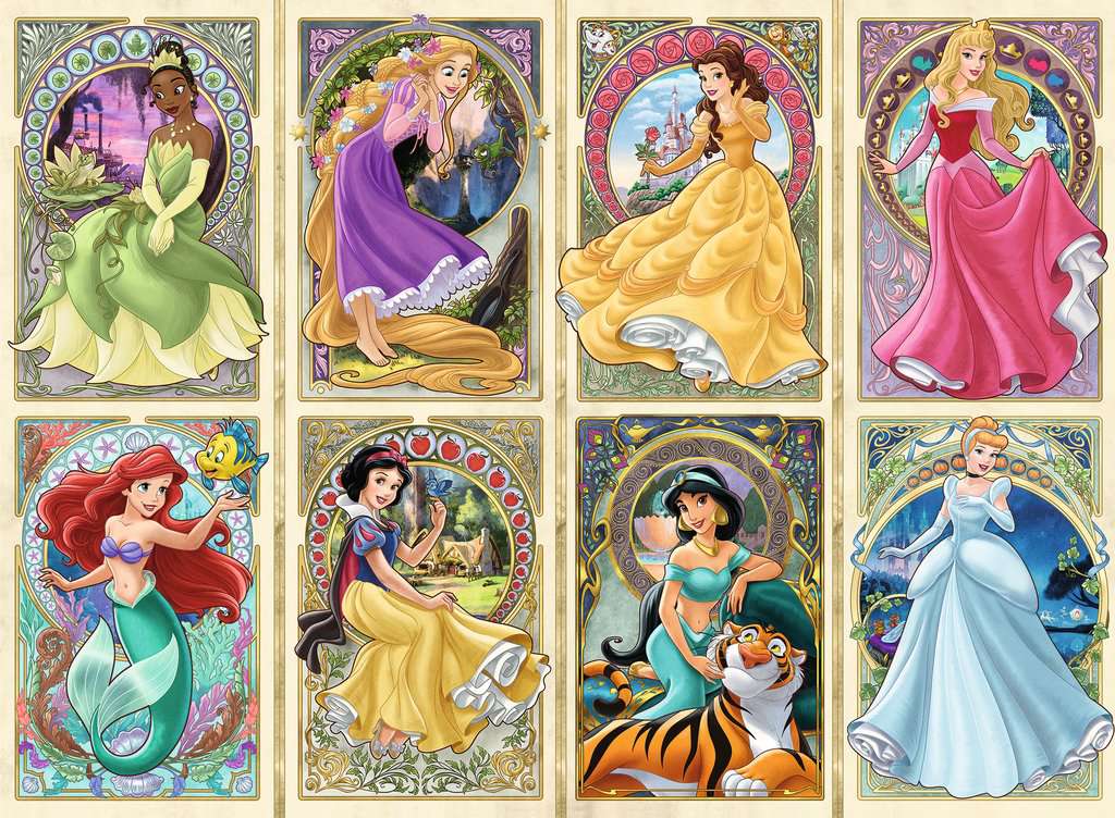 Art Nouveau Princesses Disney Jigsaw Puzzle